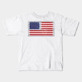 Plastic Sprue scale model american flag Kids T-Shirt